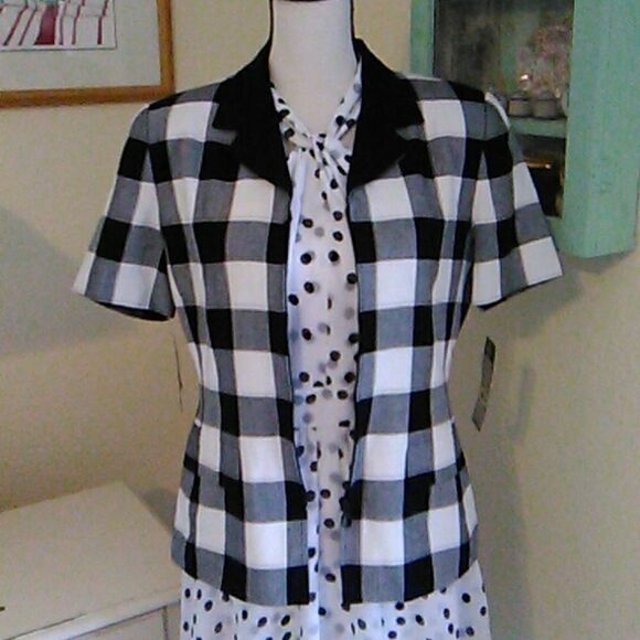 NWT Kasper for A.S.L.  Zippered Jacket - Picture 3 of 12